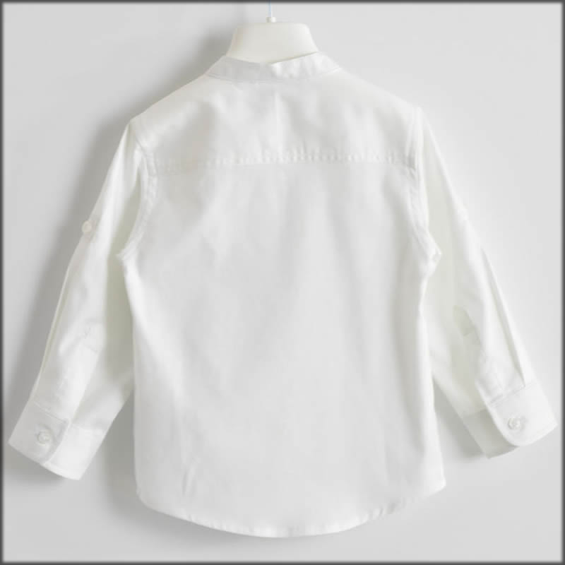 Camicia coreana da bambino 4w202 bambino ido - bianco