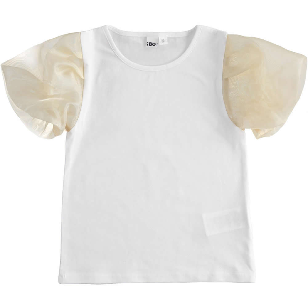 T-shirt manica corta 4.2860 per ragazza ido bianco