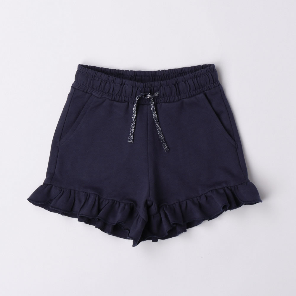 Pantalone corto in maglina 4.6763 bambina ido navy