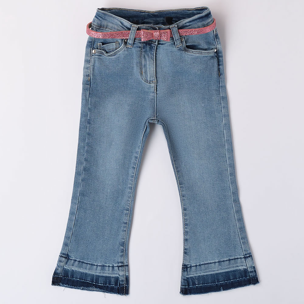 Jeans a zampa con cintura 4.8351 per bambina ido jeans