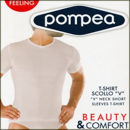 Uomo Intimo Pacco da 3 Visita lo Store di POMPEAPOMPEA T-Shirt U Scol.v COT 