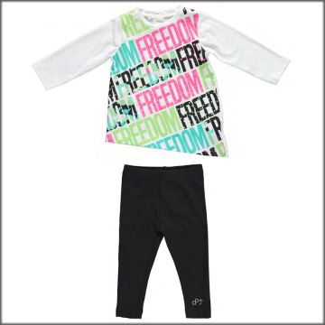 COMPLETO MAXI MAGLIA E LEGGINGS 5U244  BAMBINA DODIPETTO