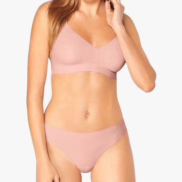 SLIP SLOGGI ZERO FEEL TANGA PASTELLE ROSE DONNA