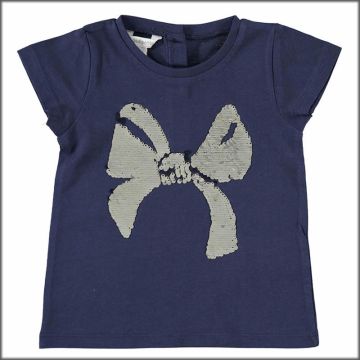 T-SHIRT MANICA CORTA E PAILLETTES 5W602 NEONATA DODIPETTO