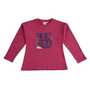T-SHIRT CON PAILLETTES REVERSIBILI 4K938 BAMBINA IDO