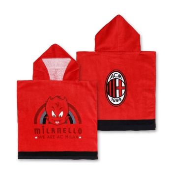 PONCHO SPUGNA MILANELLO PRODOTTO UFFICIALE A.C. MILAN