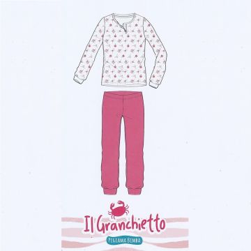 PIGIAMA DA BAMBINA PRIMAVERILE GP2010 IL GRANCHIETTO