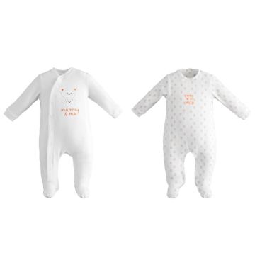 SET DUE TUTINE DI COTONE DA NEONATO 4 2185 UNISEX IDO MINI