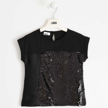 T-SHIRT MANICA CORTA DI PAILLETTES 4.2494 RAGAZZA IDO