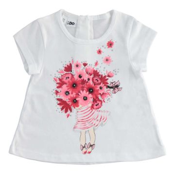 T-SHIRT MANICA CORTA STAMPATA 4.2747 BAMBINA IDO