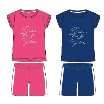 PIGIAMA DA BAMBINA CORTO IN FRESCO COTONE P2007 JADEA GIRL