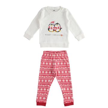 PIGIAMA NATALIZIO CALDO COTONE 4.3566 PER BAMBINA IDO