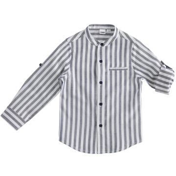 CAMICIA RIGATA 4.4201 FRESCO COTONE PER BAMBINO IDO