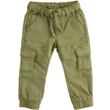 PANTALONE TUTTO ELASTICO CON TASCONI 4.4258 BAMBINO IDO