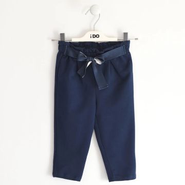 PANTALONE LUNGO CON FIOCCO 4.4332 BAMBINA IDO