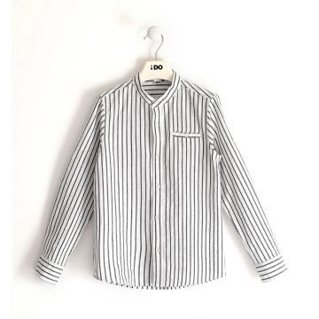 CAMICIA COLLO ALLA COREANA 4.4383 MANICA LUNGA IDO