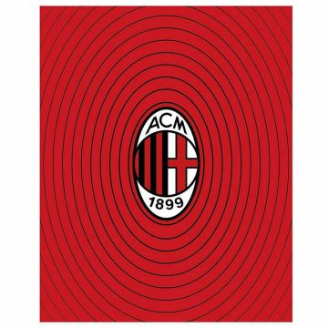 PLAID IN PILE MILAN 120*150CM PRODOTTO UFFICIALE A.C. MILAN