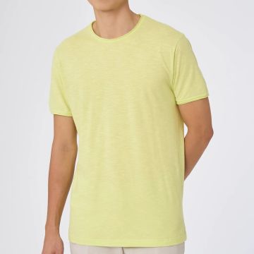 T-SHIRT UOMO U668T7 SLUB GIROCOLLO MEZZA MANICA RAGNO