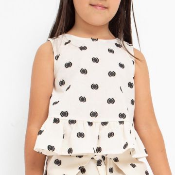 BLUSA SPALLA LARGA POIS 3140 PER BAMBINA MAYORAL
