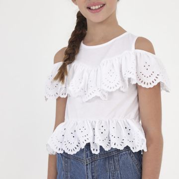 BLUSA RAGAZZA 6195 TRAFORATA MAYORAL