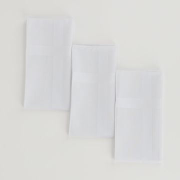 FAZZOLETTI DA UOMO TRIPACK BIANCO P540 PEROFIL