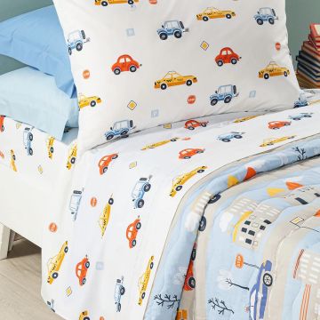 COMPLETO LENZUOLA CAR SINGOLO CALEFFI KIDS