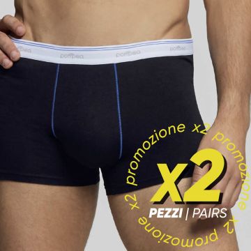 BOXER UOMO TOMMY 2 PAIA IN COTONE POMPEA