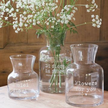 VASO VETRO FLOWERS FOR YOU 230620 NUVOLE DI STOFFA