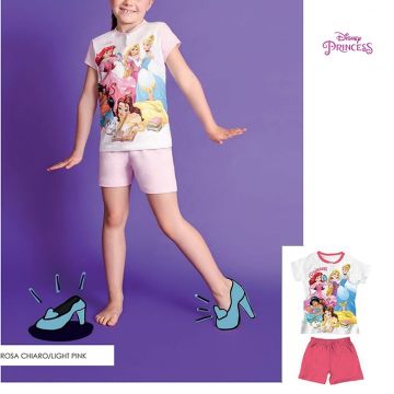 PIGIAMA PRINCIPESSE MANICA E PANTALONE CORTO 0692 BAMBINA SABOR