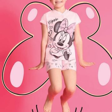 PIGIAMA MINNIE 0693 MANICA E PANTALONE CORTO BAMBINA SABOR