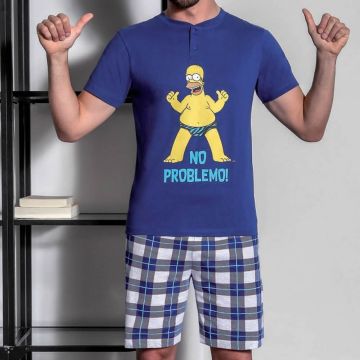 PIGIAMA SIMPSONS 7313 MAGLIA E PANTALONE CORTO RAGAZZO SABOR