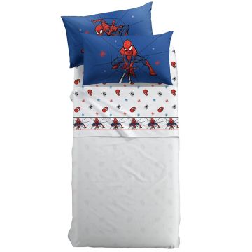 COMPLETO LENZUOLA SPIDERMAN SPIDEY PIAZZA E MEZZA CALEFFI