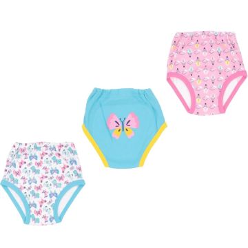 SET 3 MUTANDINE APPRENDIMENTO FARFALLE 5001 BAMBINA ELLEPI