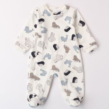 TUTINA INTERA IN COTONE FELPATO 4A169 NEONATO IDO MINI