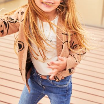 T-SHIRT MANICA LUNGA CALDO COTONE 4A587 BAMBINA IDO