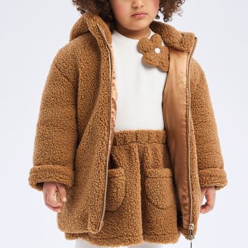 CAPPOTTO TEDDY CON CAPPUCCIO 4A639 NEONATA IDO