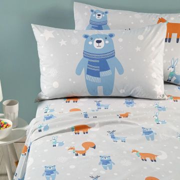 COMPLETO LENZUOLA TEDDY SINGOLO CALEFFI KIDS