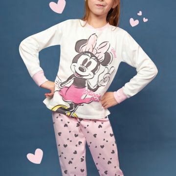 PIGIAMA MINNIE FELPA DI COTONE 6255 BAMBINA SABOR
