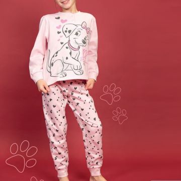 PIGIAMA FELPA DI COTONE 6372 CARICA 101 BAMBINA SABOR