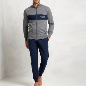 TUTA DA UOMO APERTA FULL ZIP 2019 COTONE FELPATO IL GRANCHIO
