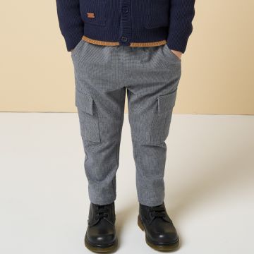 PANTALONE CARGO A QUADRETTI 4A501 NEONATO IDO