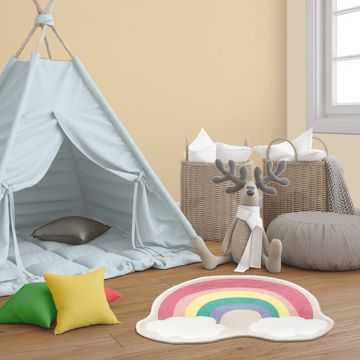 TAPPETO NUVOLETTA ARCOBALENO CANDY 80*65CM SOBEL