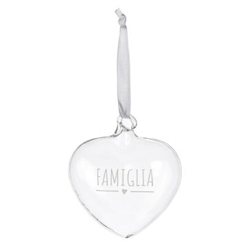 CUORE DECORO BOROSILICATO FAMIGLIA NUVOLE DI STOFFA