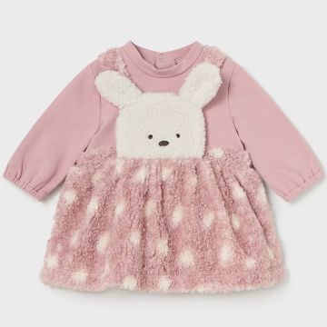 ABITO TEDDY FINTA SALOPETTE BLUSH 2881 NEONATA MAYORAL