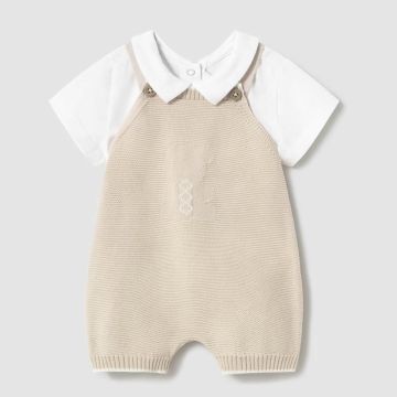 COMPLETO CORTO SALOPETTE TRICOT 1607 NEONATO MAYORAL
