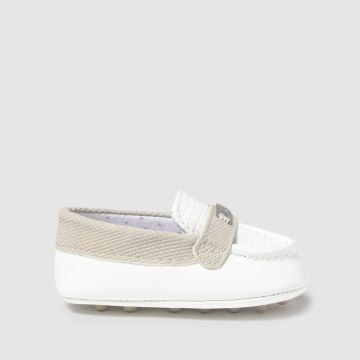 MOCASSINO BICOLORE BIANCO DUNA 9892 NEONATO MAYORAL