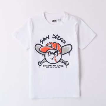 T-SHIRT MANICA CORTA STAMPATA 4B294 BAMBINO IDO