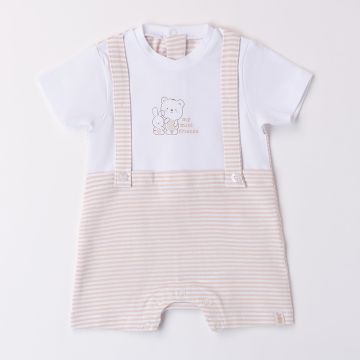 PAGLIACCETTO FINTA SALOPETTE 4B073 NEONATO IDO MINI