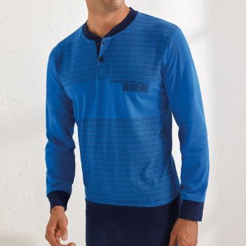 PIGIAMA DA UOMO LUNGO GP1112 JERSEY DI COTONE IL GRANCHIO