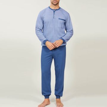 PIGIAMA SERAFINO BORDATO COTONE 3729 UOMO CREZIONI BIP BIP